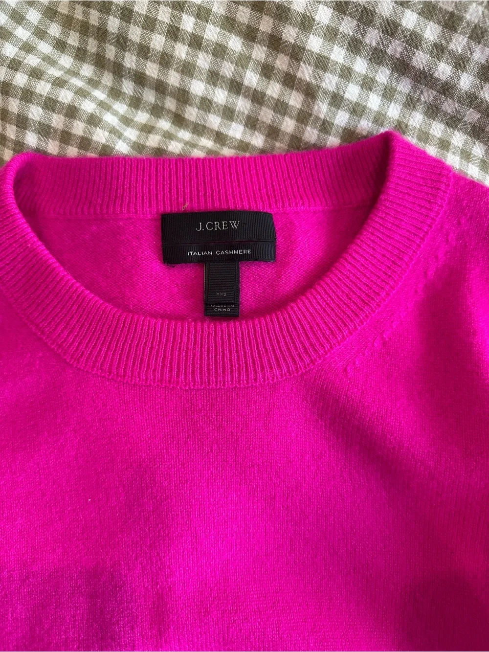 J. Crew Hot Pink Crewneck Sweater